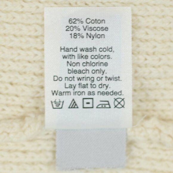 Madewell Province Women's Small Cream Tan Honeycomb Knit Crewneck Sweater - Picture 10 of 10